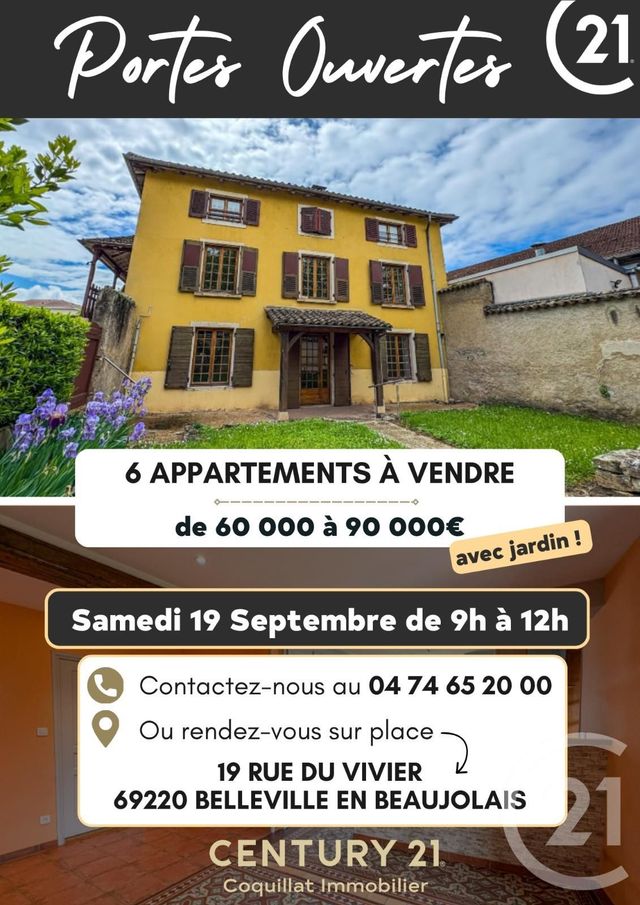Appartement T2 à vendre BELLEVILLE